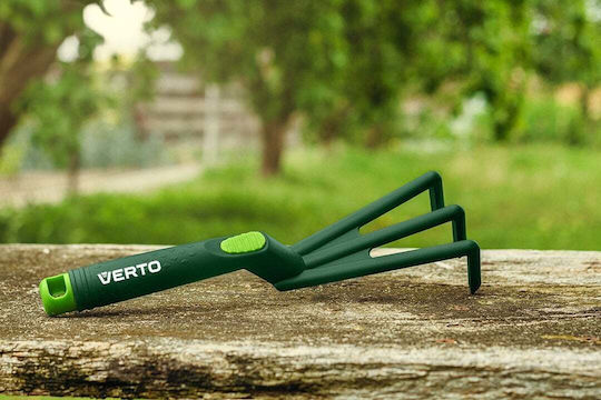 Verto Cultivator Cu Trei Colți De Mână Cu Mâner Din Plastic