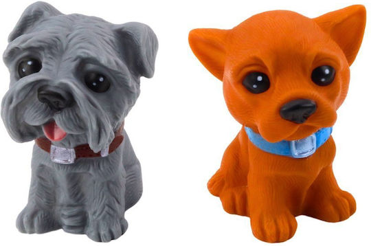 Set Figurine Cățeluș Drăguț Cauciuc 8cm 6 Bucăți Lean Toys