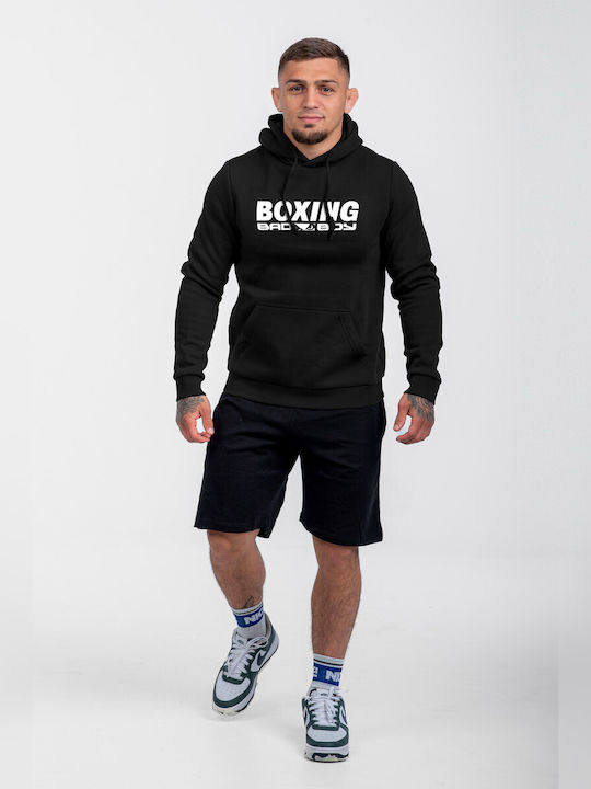 Sweatshirt with Hood Black/white
