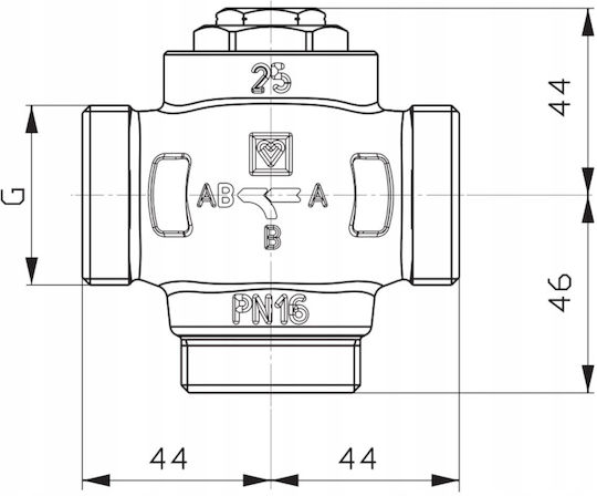 Herz Brass 3-way Thermostatic Mixing Valve Teplomix Dn32 Gz 1 1/2 Boiler Return Temperature Increase