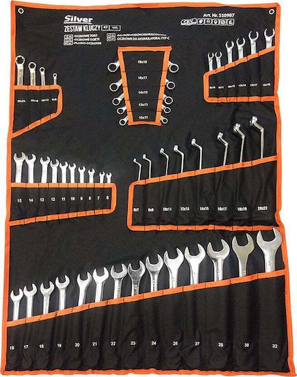 Forcekraft Set Chei Poligonale Germane 25 Bucăți 6-32mm Cr-v