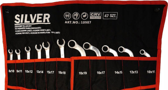 Forcekraft Set Chei Poligonale Germane 25 Bucăți 6-32mm Cr-v