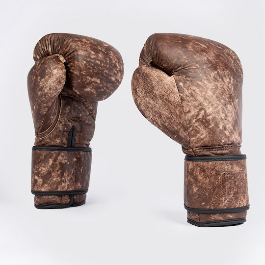 Boxing Pro Γάντια Πυγμαχίας Δερμάτινα για Αγώνα Καφέ