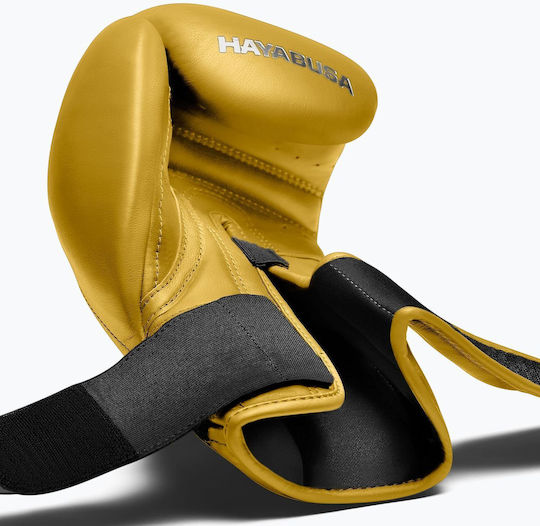 Hayabusa Боксови Ръкавици Кожени за Състезание Жълти