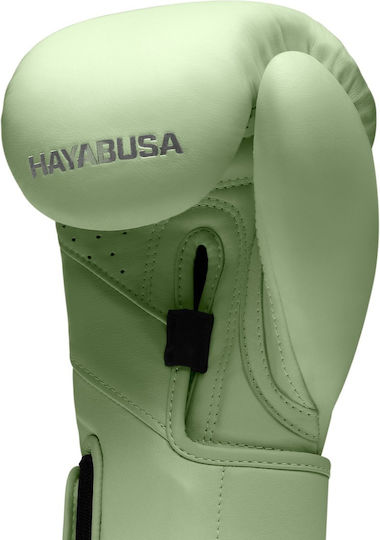 Hayabusa Boxhandschuhe Leder für Kampf Grün