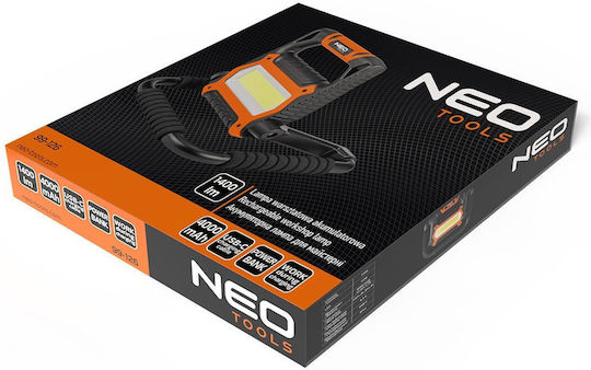 Neo Tools Rechargeable Workshop Light LED with Brightness up to 1400lm