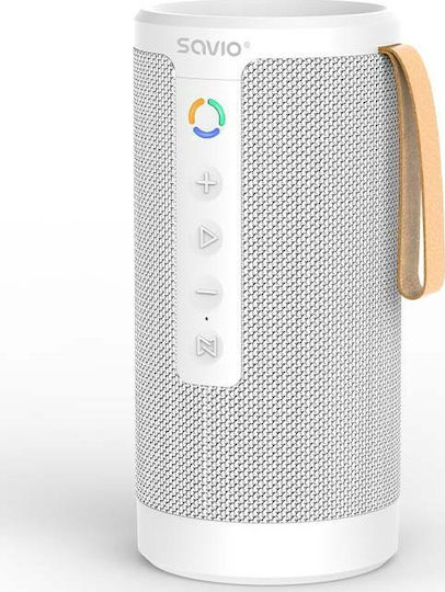 Savio BS-032 Ηχείο Bluetooth 10W με Διάρκεια Μπαταρίας έως 8.5 ώρες Λευκό