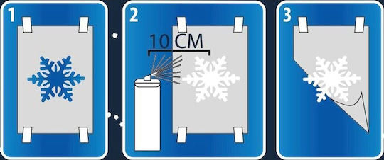 Christmas Decoration Koopman Artificial Snow Spray Decorative Window Christmas Tree Paper Wood 150ml 8 Patterns
