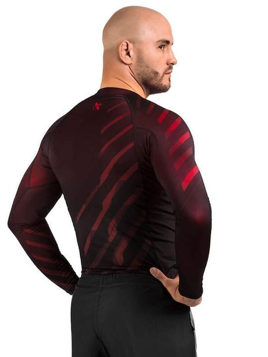Hayabusa Herren Langärmlig T-Shirt für Jiu-Jitsu Rot