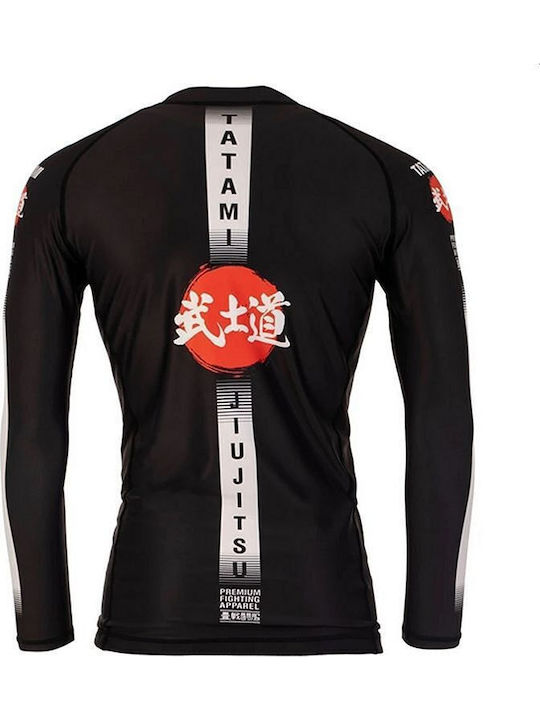 DBX Bushido Bărbați Cu mânecă lungă Tricou pentru Jiu-Jitsu Neagră