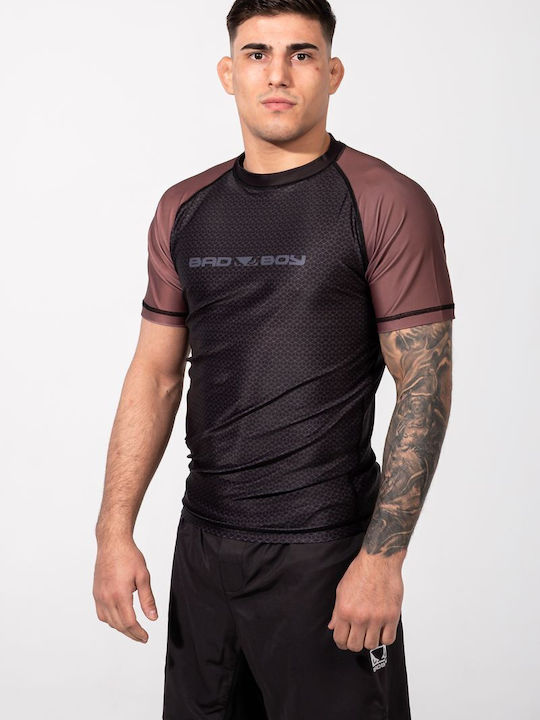 Bad Boy Ranked Ανδρική Κοντομάνικη Μπλούζα BB-000064-BR για Jiu-Jitsu Μαύρη