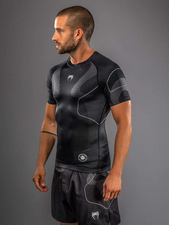 Venum Bărbați Cu mânecă scurtă Tricou VENUM-05716-128 pentru Jiu-Jitsu / MMA Neagră