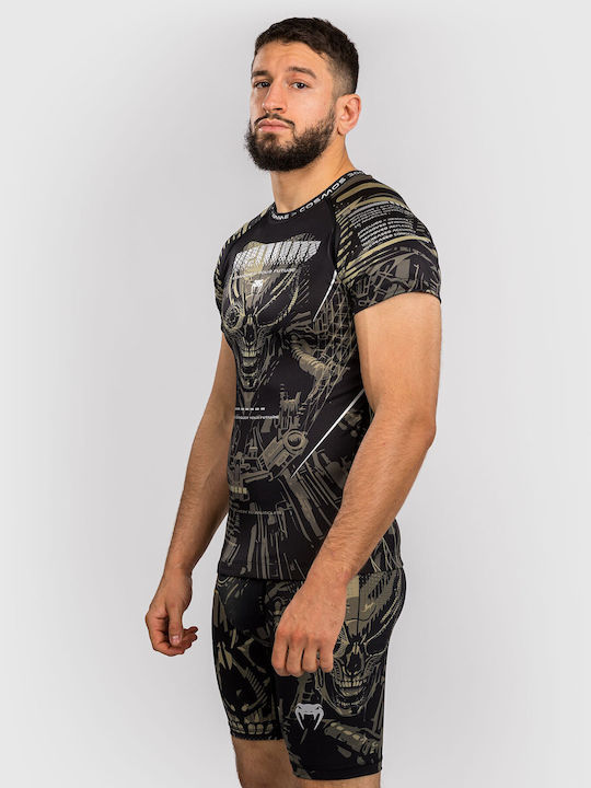 Venum Bărbați Cu mânecă scurtă Tricou VENUM-05727-129 pentru Jiu-Jitsu / MMA Neagră