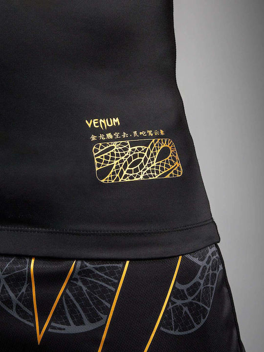 Venum Short Sleeve Shirt VENUM-05749-109 for Jiu-Jitsu / MMA Black