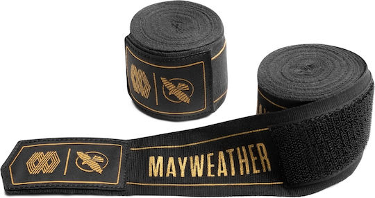 Бандажи Hayabusa Mayweather 180” Stretch Hand Wraps Черно Златно