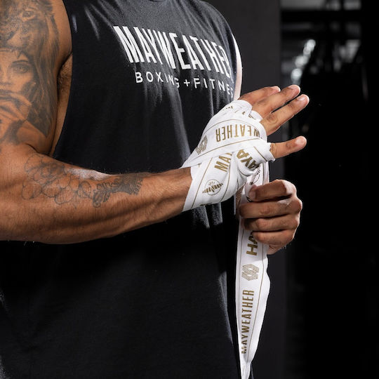 Bandage Hayabusa Mayweather 180” Stretch Hand Wraps White Gold