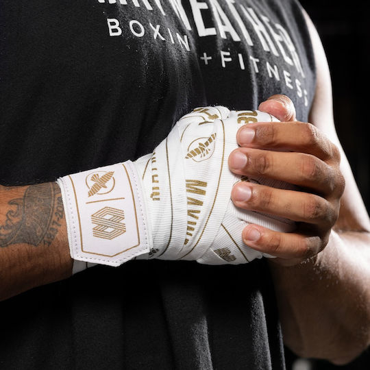 Bandage Hayabusa Mayweather 180” Stretch Hand Wraps White Gold