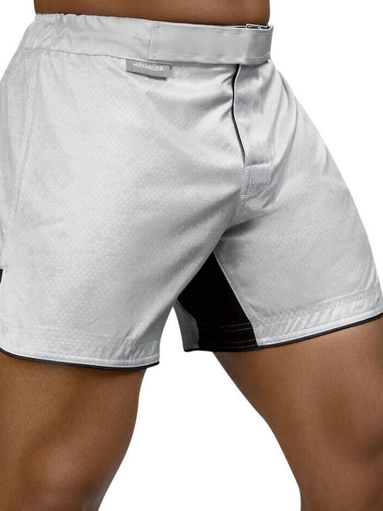 Hayabusa Hex Mid-Length Fight Boxing Shorts White