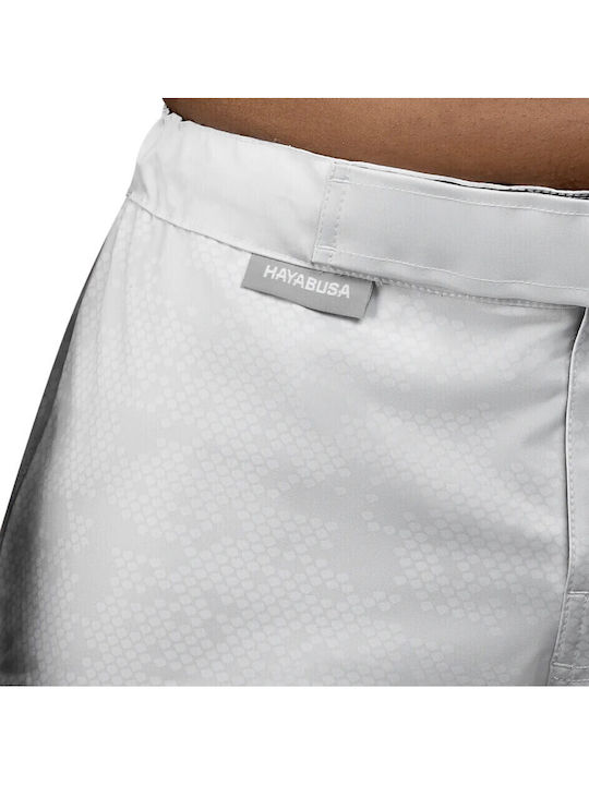 Pantaloni De Box Hayabusa Hex Mid-length Fight Alb