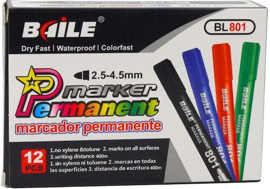 Lean Toys Permanent Marker 5mm Red