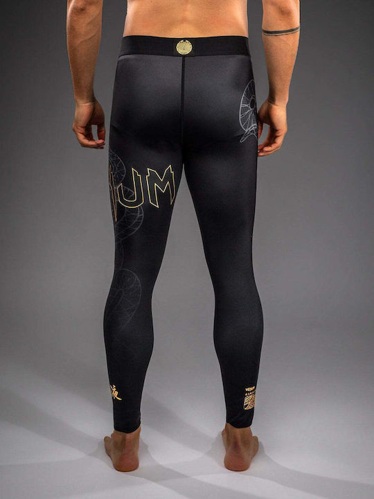 Venum Spats Long Men Martial Arts Leggings Black