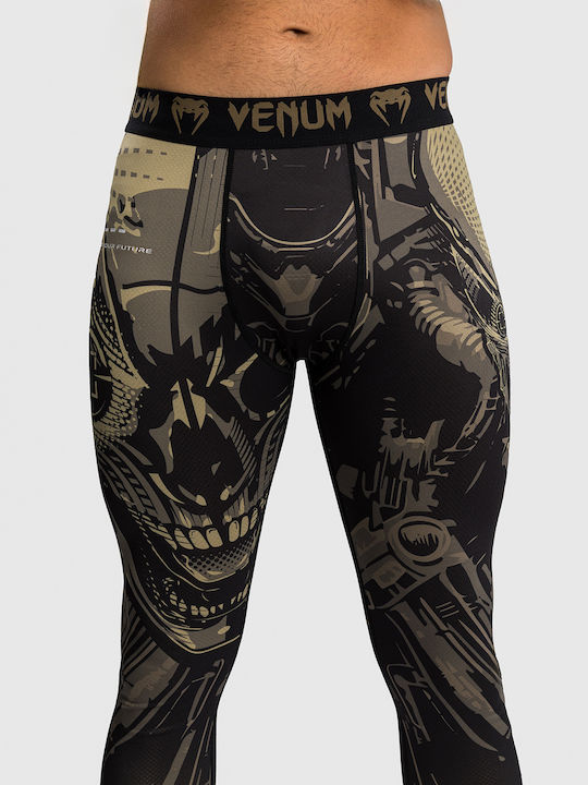 Venum Spats Long Men Martial Arts Leggings Black