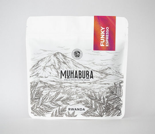 Rwanda Muhabura Funky Anaerobic Еспресо Кафе Зърна 400g
