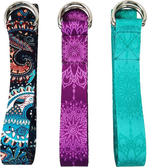 Enero Yoga Leg Stretching Strap Enero Fit 183x3.8 Cm Ethno