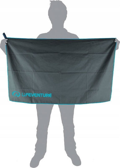 Lifeventure Πετσέτα Microfiber Αντιβακτηριδιακή Γκρι