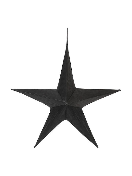 Lianos Fabric Christmas Decorative Pendant Star Black