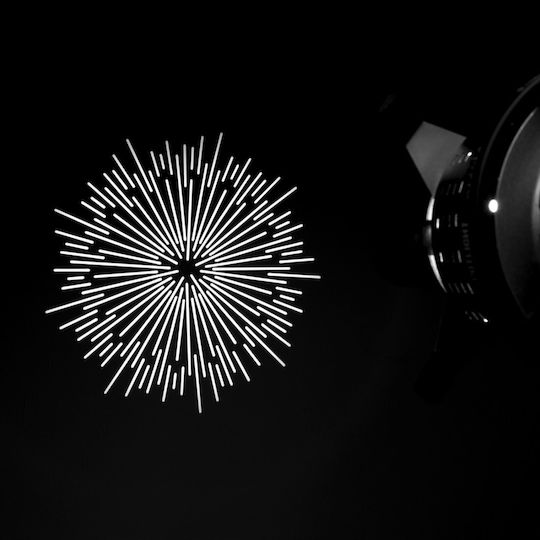 Glareone Spotlight Gobo Set 3 Studioausrüstung Masken