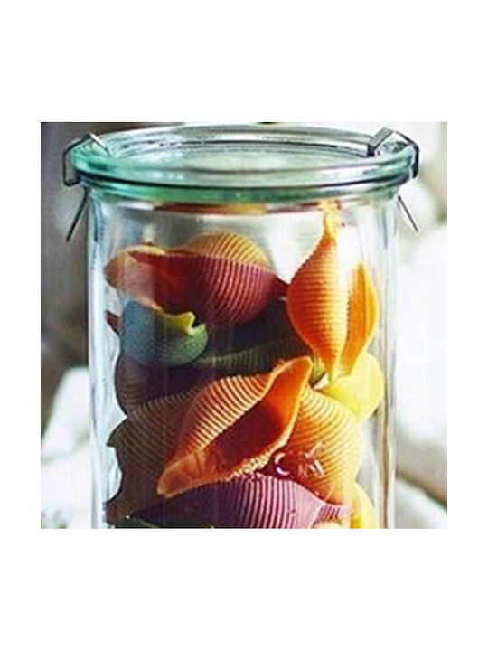 Weck Set 6Stück Behälter Allgemeine Verwendung mit Deckel Glas Transparent 1000ml