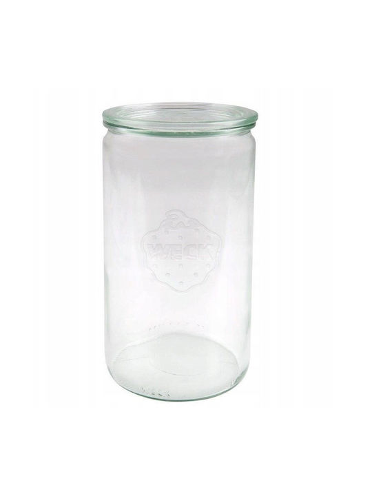 Weck Set of 6pcs Jars General Use with Lid Glass Transparent 1590ml