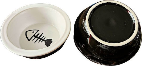 Barry King Ceramic Bowl Food for Dog & Cat 12cm in White Color