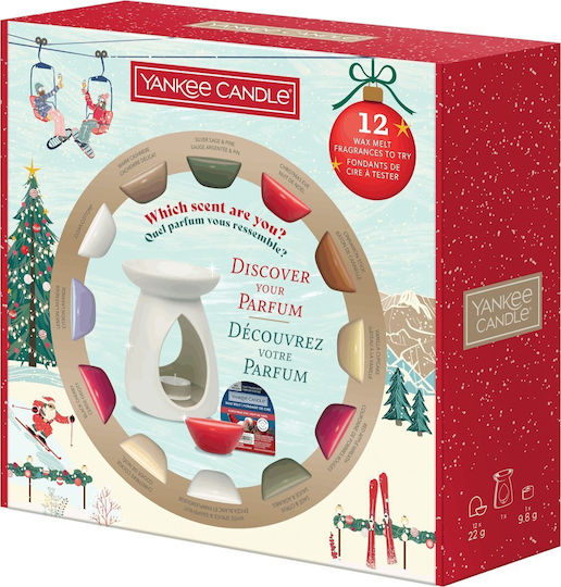 Yankee Candle Χριστουγεννιάτικο Σετ Αρωματικών Wax Melts με Άρωμα Κανέλα 12τμχ 22gr