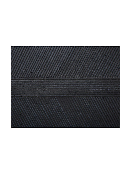 Beliani Саксия Черно 80x30x92см.