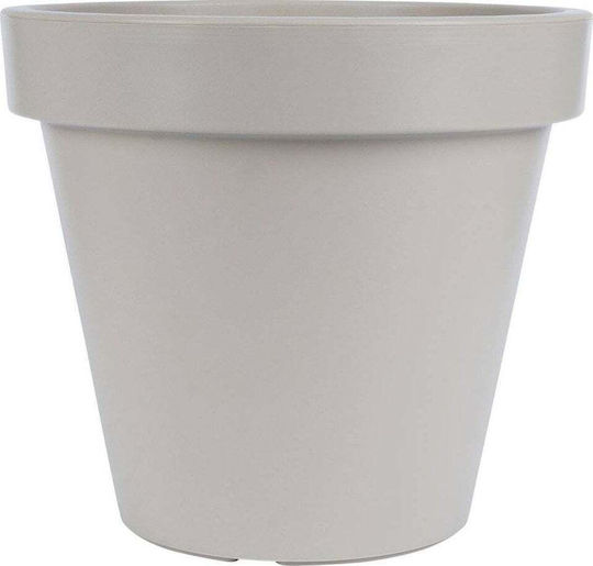 Vilde Pot Plastic Beige 35x35cm.