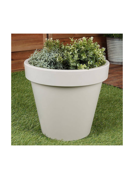 Vilde Γλάστρα Πλαστική Beige 35x35εκ.