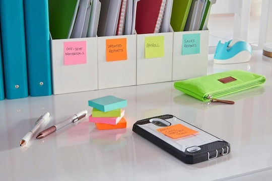 Post-it 3m Post-it Super Sticky Notes 47.6x47.6mm 12x90 Sheets Cosmic Palette