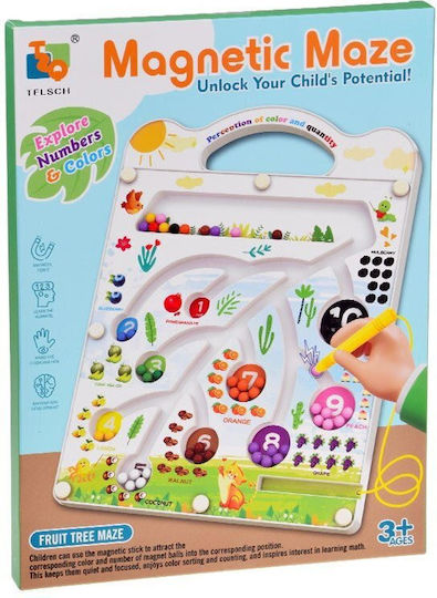 Magnetic Puzzle Board Maze Learning Colors Counting Za5741