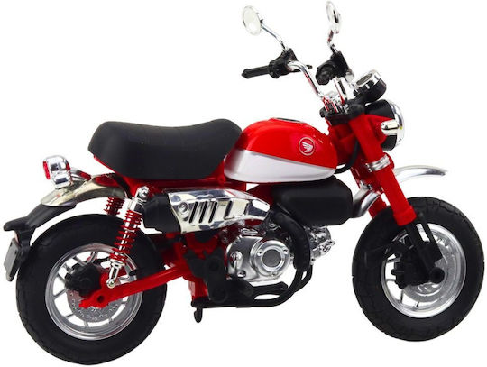 Klassische Retro Motorrad Metall Lichter Rot Maßstab 1:12