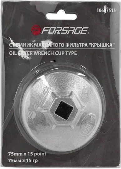 Oil Filter Cap 1/2" 75mm 15-Sided