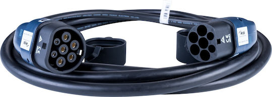 Akyga Electric Car Single Phase Charging Station Cable 6m Type 2 - Type 2 AK-EC-09