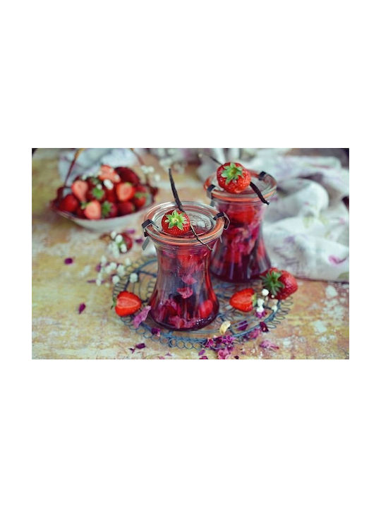 Weck Set of 6pcs Jars General Use with Lid Glass Transparent 370ml