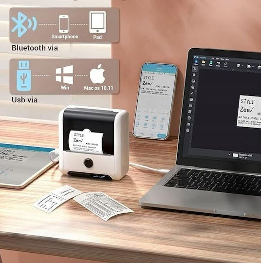 Phomemo Imprimantă de Etichete Bluetooth 203 dpi