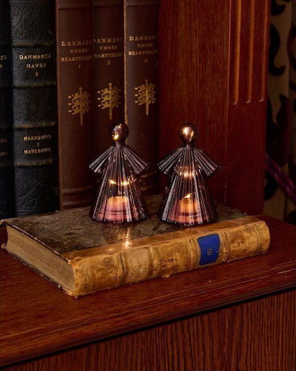 Decorative Illuminated Figure Sirius Home 37625 Burgundy Glass Atmosphere Universal Orientation 6 Bulbs