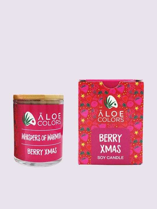 Aloe Colors Χριστουγεννιάτικο Κερί Μωβ