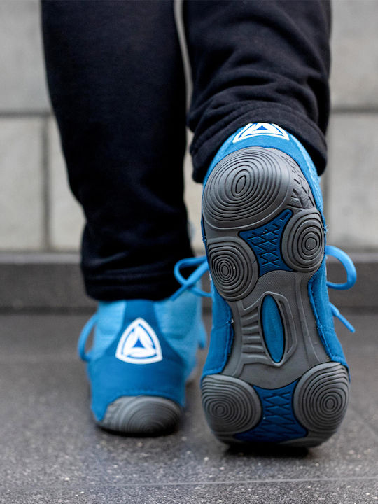 LA Sport Wrestling Shoes Blue