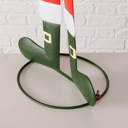 Dekorativer Weihnachtsmann Rot aus Metall 115x37x24cm