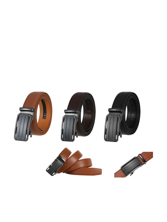 Herren Gürtel Leder Schwarz
